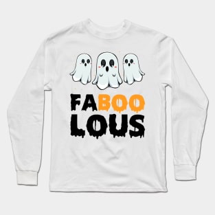 Halloween Ghost Long Sleeve T-Shirt